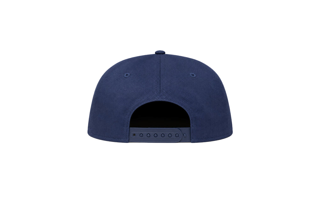 QB18 Original New Era 9Fifty Snapback Hat - Navy 3D Orange Logo