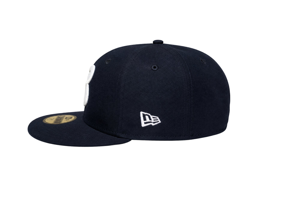 QB18 BEARS FITTED 59FIFTY HAT - NAVY White 3D Logo