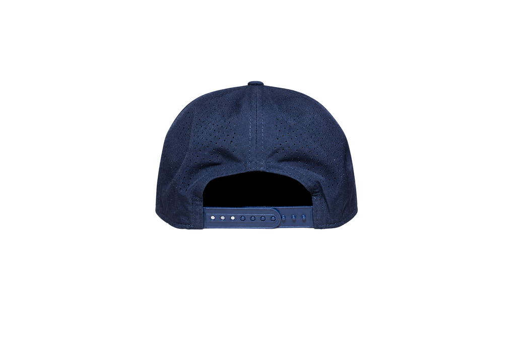 QB18 New Era 9Seventy Perforated Snapback - Navy 3D Orange logo