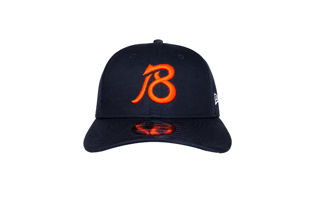 QB18 New Era 9Seventy Perforated Snapback - Navy 3D Orange logo
